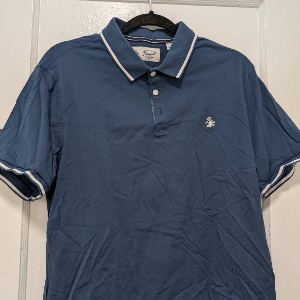 Original Penguin Men's Blue Polo Shirt